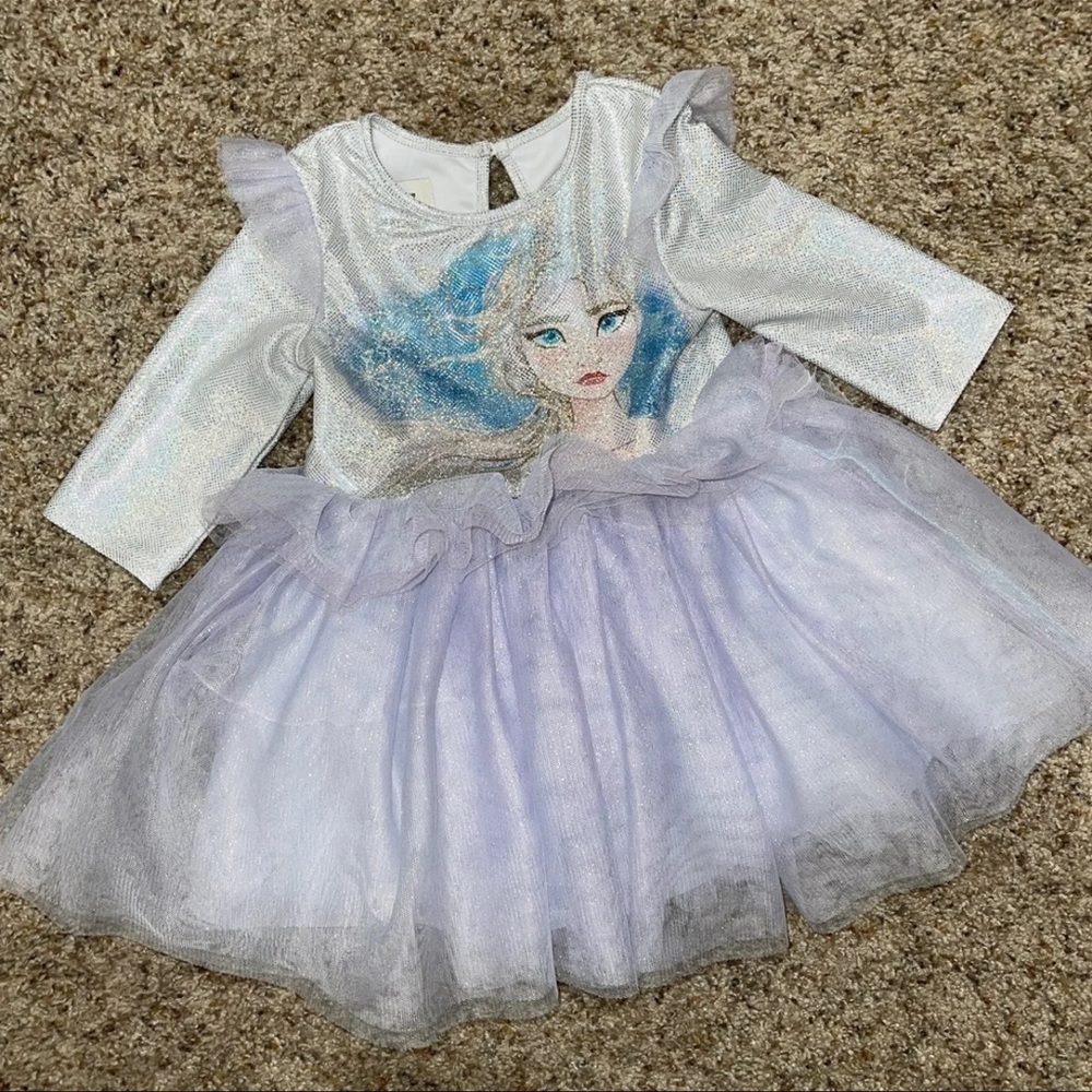 Poppa and Julie disney frozen Elsa dress